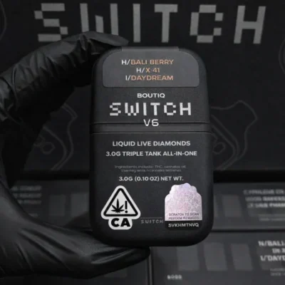 Boutiq Switch V6 3G Disposable | Triple-Chamber Liquid Live Diamonds Vape