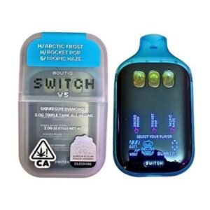 BOUTIQ SWITCH V5 ARTIC FROST (HYBRID) × ROCKET POP (HYBRID) × TROPIC HAZE (SATIVA)