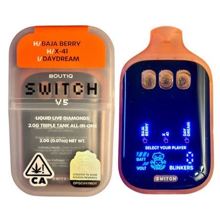 BOUTIQ SWITCH V5 | BAJA BERRY (HYBRID) × X-41 (HYBRID) × DAYDREAM (INDICA)