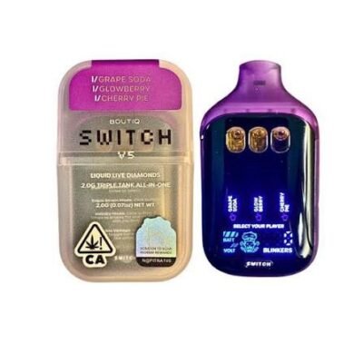 BOUTIQ SWITCH V5 2G GRAPE SODA × GLOWBERRY × CHERRY PIE (INDICA)
