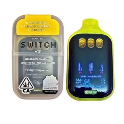 BOUTIQ SWITCH V5 2G ITALIAN ICE (HYBRID) × LEMON CHERRY (HYBRID) × Z-RUNTZ (INDICA)