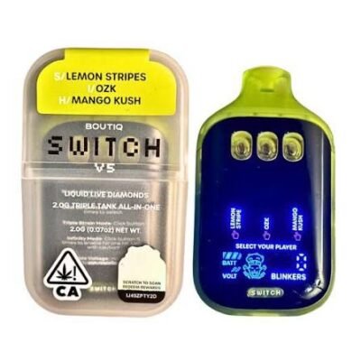 BOUTIQ SWITCH V5 2G LEMON STRIPES (S) × OZK (I) × MANGO KUSH (H)