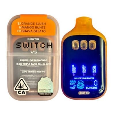 BOUTIQ SWITCH V5 2G ORANGE SLUSH (S) × MANGO RUNTZ (I) × GUAVA GELATO (H)