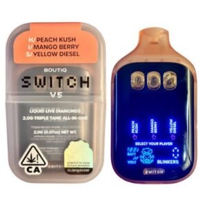 BOUTIQ SWITCH V5 2G PEACH KUSH (H) × MANGO BERRY (I) × YELLOW DIESEL (S)