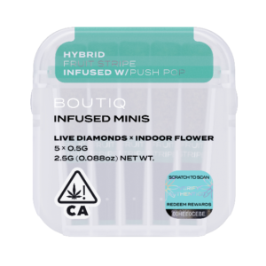 Boutiq Infused Minis Pre Rolls Fruit Stripe x Push Pop