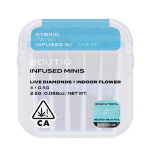 Boutiq Infused Mini Pre Rolls Italian Ice and Star Fruit