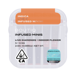 Boutiq Infused Minis Pre rolls Lime Z and Kiwi