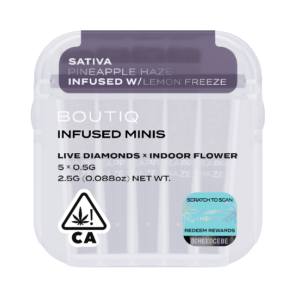 Boutiq Infused Mini Pre Rolls Pineapple Haze and Lemon Freeze