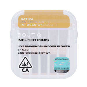 Boutiq Infused Minis Pre Rolls Pink Pineapple and Biscotti