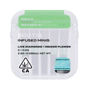 Boutiq Infused Minis Pre Rolls Rainbow Melon and King Louis OG