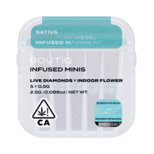 Boutiq Infused Minis Pre Rolls Starburst Diesel and Cherry Popperz