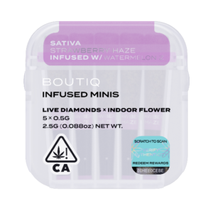 Boutiq Infused Minis Pre Rolls Strawberry Haze and Watermelon Z