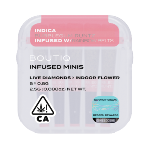 Boutiq Infused Minis Pre Rolls Bubblegum Runtz x Rainbow Beltz