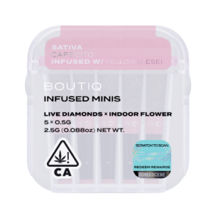 Boutiq Infused Minis Pre Rolls Cafecito x Yellow Diesel