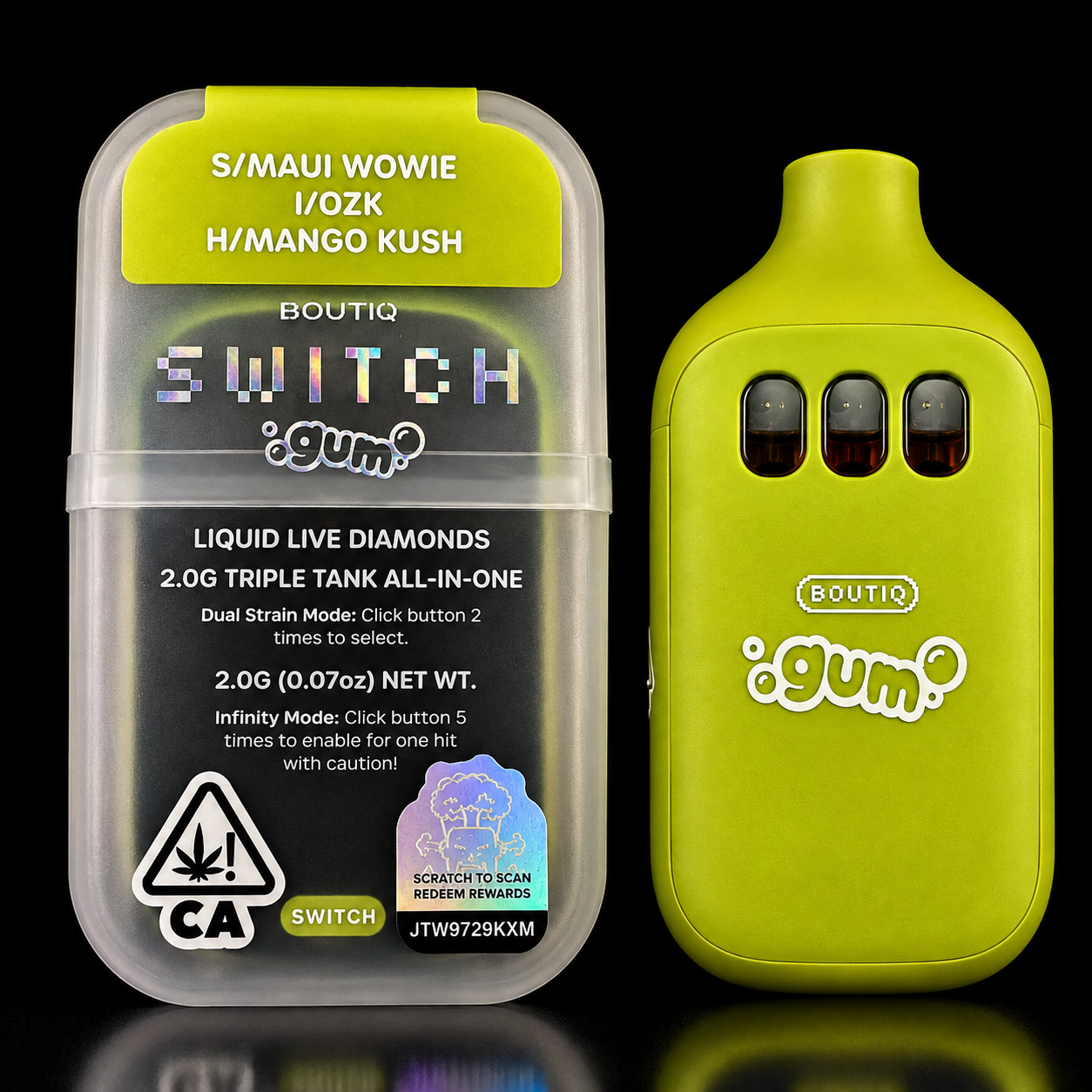 BOUTIQ SWITCH V5 (3-in-1) Gum Limited Edition A BOUTIQ SWITCH V5 (3-in-1) Gum Limited Edition