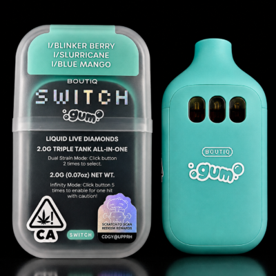 BOUTIQ SWITCH V5 (3 in 1) GUM LIMITED EDITION “BLINKER BERRY”, “SLUREICANE”, “BLUE MANGO”