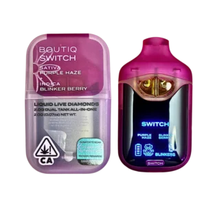 Boutiq Switch V4 – Purple Haze X Blinker Berry 2G Dual Tank