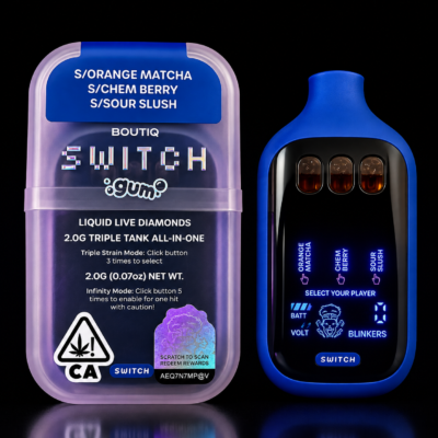 BOUTIQ SWITCH V5 (3 in 1) GUM LIMITED EDITION “ORANGE MATCHA”, “CHEM BERRY”, “SOUR SLUSH”