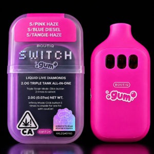 BOUTIQ SWITCH V5 (3 in 1) GUM LIMITED EDITION “PINK HAZE”, “BLUE DIESEL”, “TANGIE-HAZE”